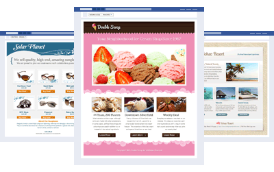 Custom Facebook pages from Pagemodo